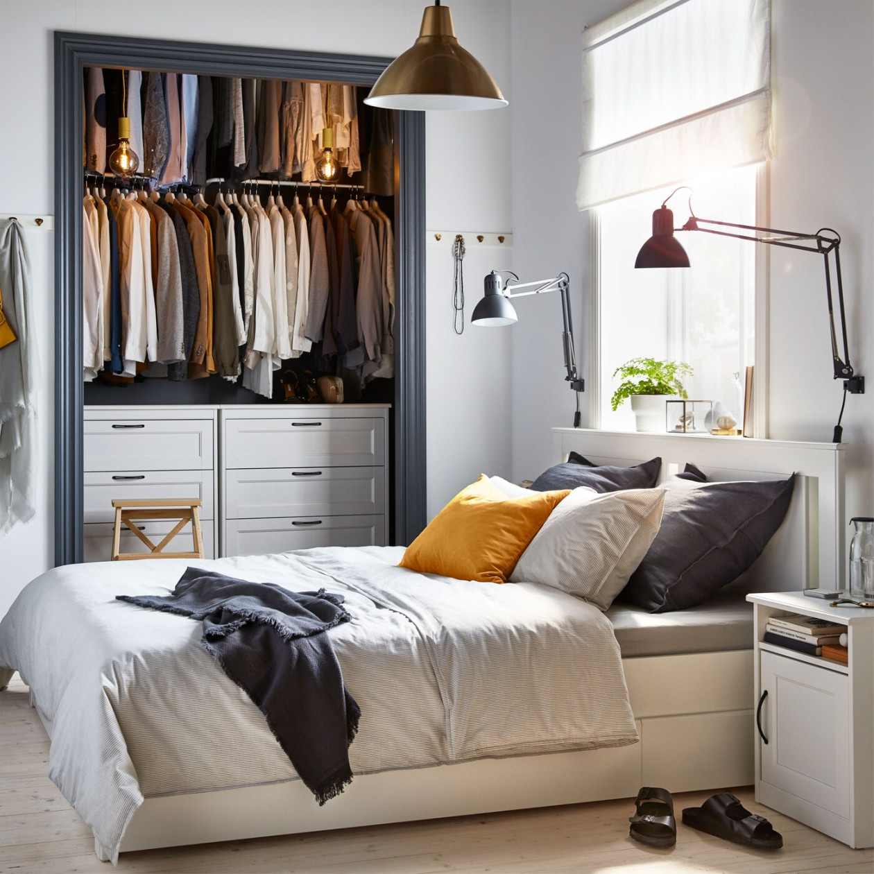 Edel: Schlafzimmer in weiß, grau & gold - IKEA Deutschland